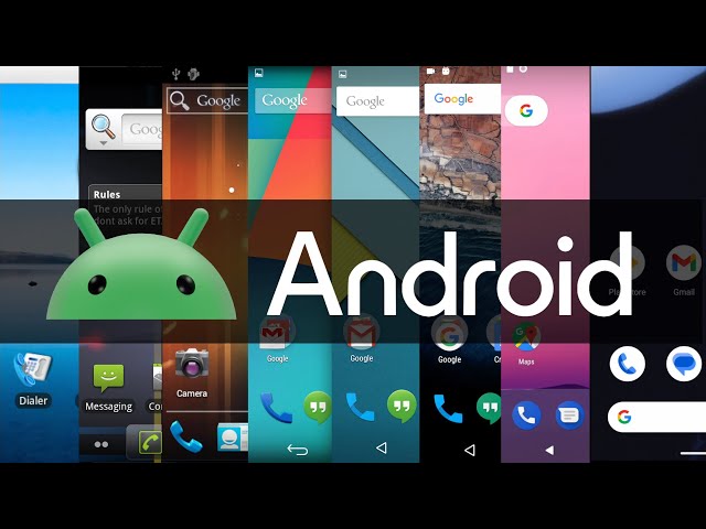Stock Android UI Evolution (1.0 - 15 Preview) class=