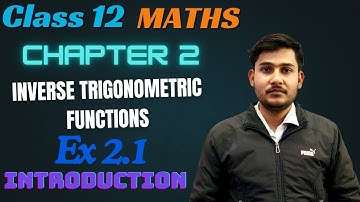 Class 12 Maths | Ex.2.1 introduction | Chapter 2 | Inverse Trigonometric Function | Example 1 & 2