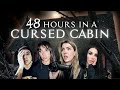 48 hours in a cursed witches cabin scary  ghost club paranormal 