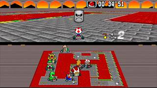 Super Mario Kart Hack: Felipe Flores / 150cc / in HD 16:9 / SNES / bsnes