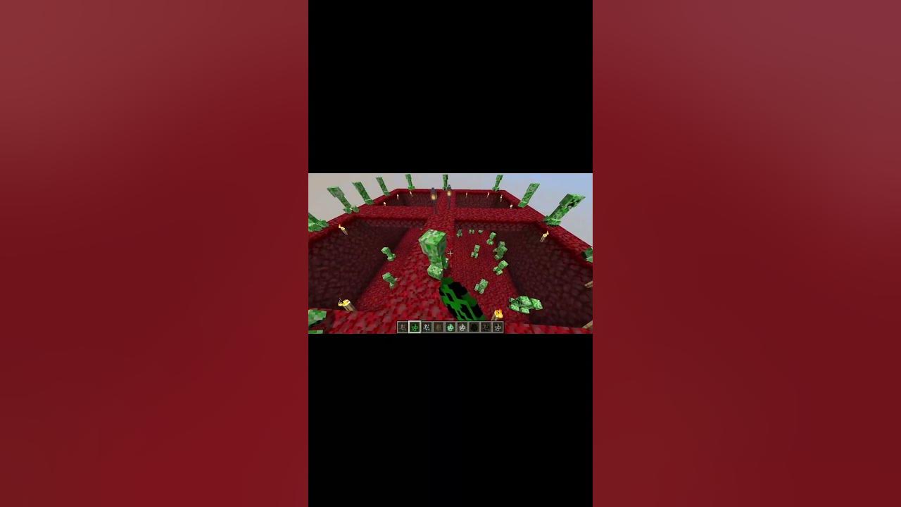 How to Respawn the Creeper on the Crimson Nylium in Minecraft Shorts