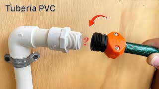 A retired plumber taught me these 2 techniques! Technique to join hoses without using an adapter