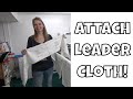 How to attach leader cloth to your grace longarm frame with leah day