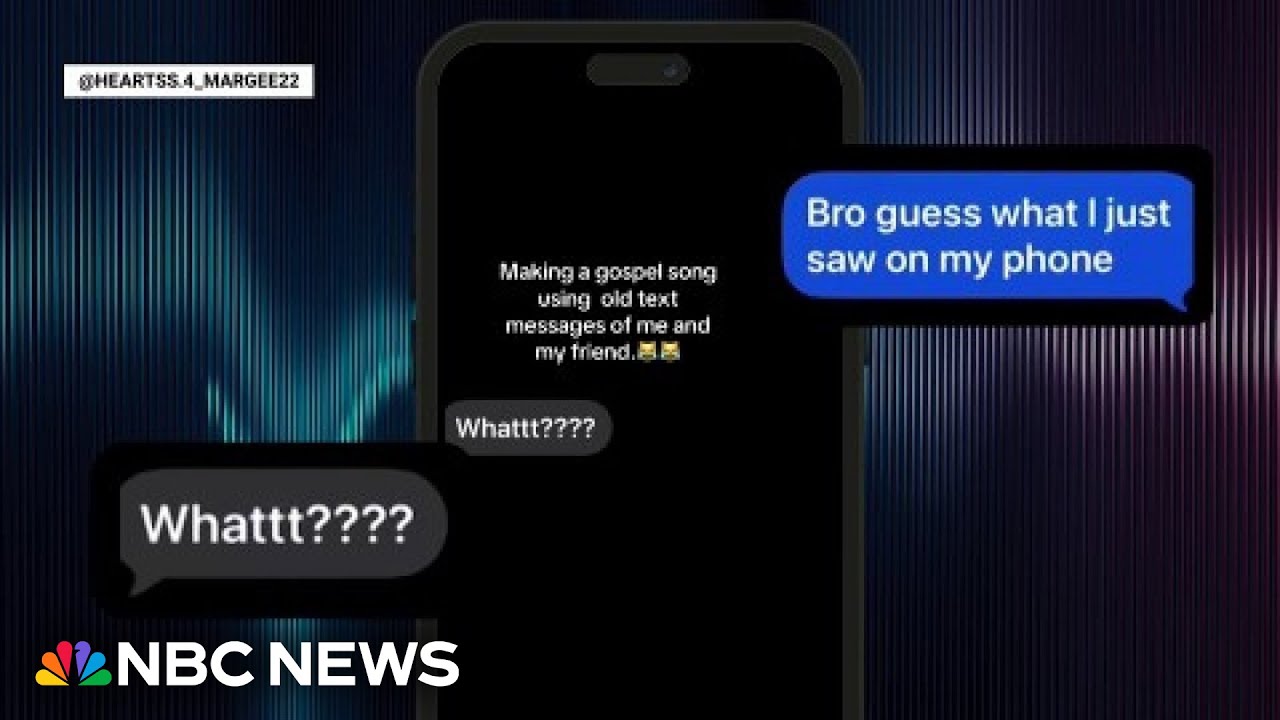 People are turning text message threads into fun songs using AI in a new trend on social media