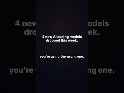 4 new AI coding models dropped this week, and you're probably using the wrong one. 👇