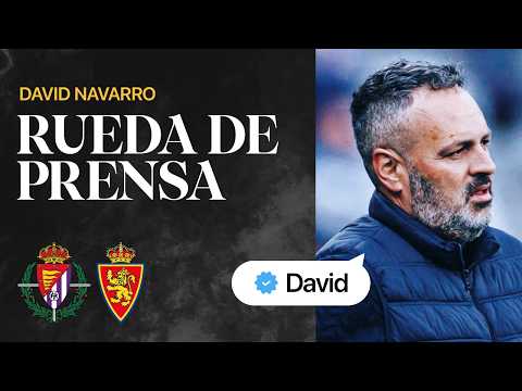 RUEDA DE PRENSA | David Navarro | Real Valladolid-Real Zaragoza