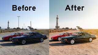 How I Edit Car Photos - Step By Step Walkthrough Raw Download Included