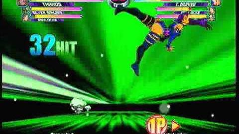 MvC2: Psylocke/Thanos/Silver Samurai 91 hit 100% Combo