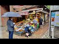 Rain Walk London  Hampstead, Side Streets and Alleyways - 4K LONDON