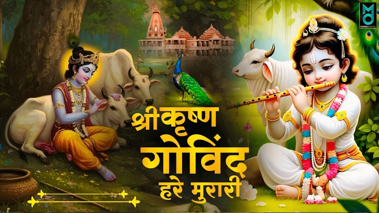 श्री कृष्णा गोविन्द हरे मुरारी भजन | Shri Krishna Govind Hare Murari | Krishan Bhajan 2025 #krishna