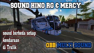 MOD OBB BUSSID TERBARU MULTI SOUND HINO RG,TRAFIK BERBEDA- BEDA SOUND NYA