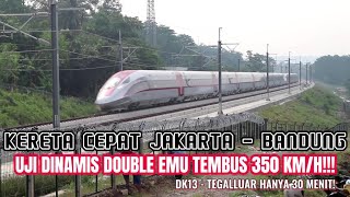 GOKIL! INILAH PENAMPAKAN KECEPATAN 350 KM/H KERETA CEPAT JAKARTA BANDUNG DARI DEKAT!