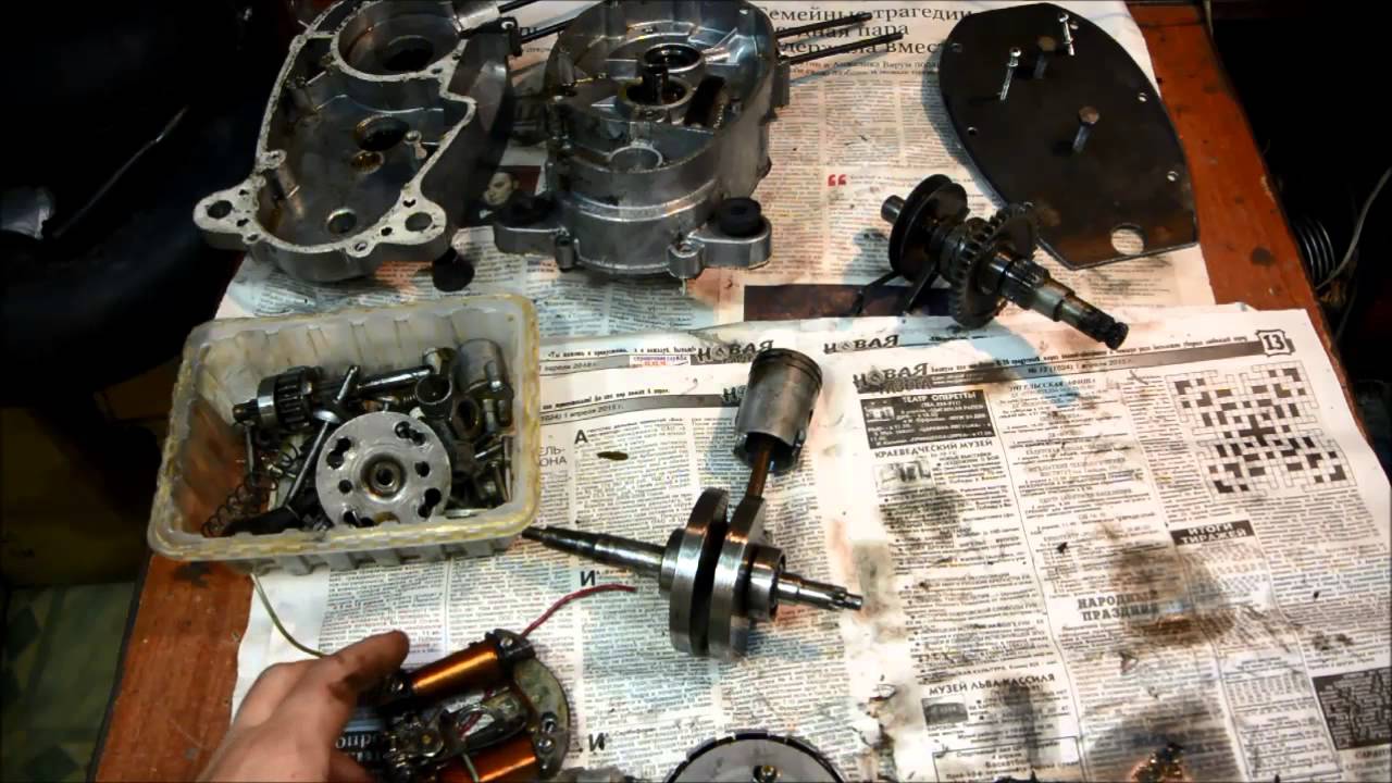 Дефектовка мотора Ш58 с карбюратором К35В