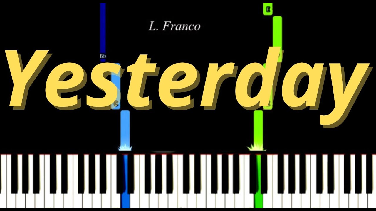 Yesterday The Beatles Easy Piano Tutorial