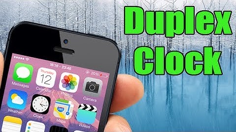 Duplex Clock - Add An Extra Clock To Your iPhone