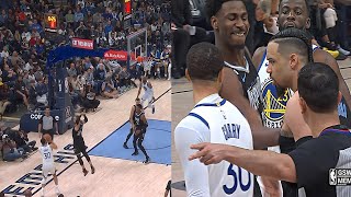 Dillon Brooks Blocks Steph Curry Shot \& Lets Him Know About It 😤👎!!! | \\