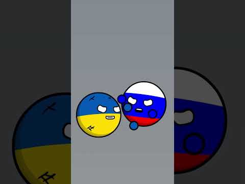 Видео: Разборки Украины и России #countryballs