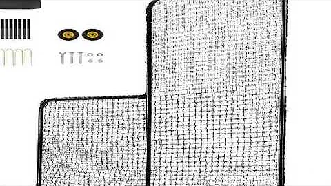 VEVOR L Screen Baseball for Batting Cage 7x7 ft Softball Safety Screen Body Protector Portable Batti