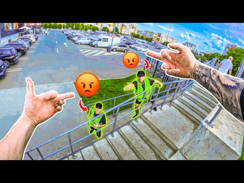 THIS SECURITY GUARD IS COMPLETELY CRAZY 8.0! (Rooftop Escape Parkour POV in Real Life)