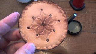 Leather Projects : Simple Coasters