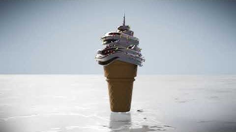Blender 2.82 Ice cream modeling Renderer ( following a tutorial )