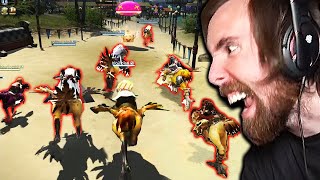 They're All Stream Snipers! Asmongold RAGES in FFXIV (Chocobo Racing)