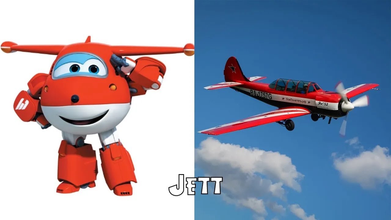 Peluche SuperWings Ufficiale 26 Cm – Jett L'Aereo Rosso | Morbido E Collezionabile Per Bambini