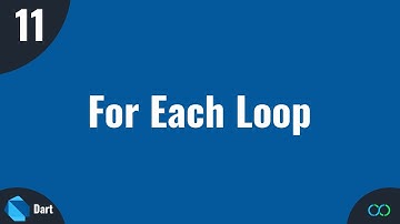 Dart Tutorial   #11 For Each Loop