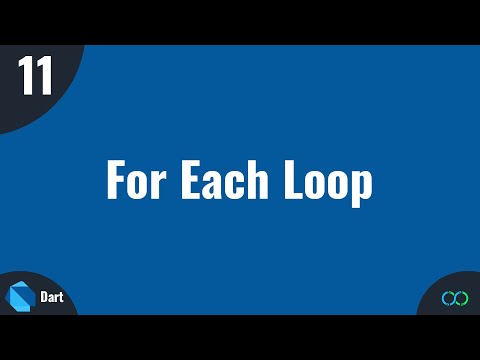 Dart Tutorial   #11 For Each Loop