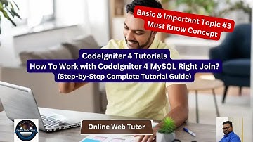 CodeIgniter 4 MySQL Right Join | CodeIgniter 4 Tutorials | Complete Basics of MySQL Right Join