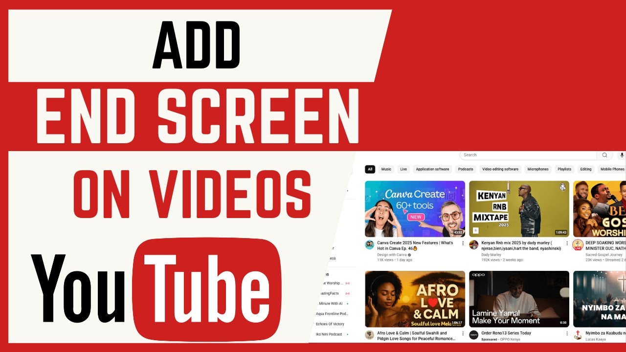 Add End Pic Example How To Add End Screen On YouTube Videos - YouTube