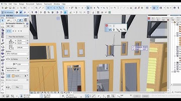 Tutorial: making hole on wall house with archicad using (window tool)