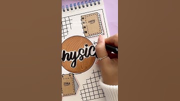 Simple & Stunning Front Page Idea: Physics ✨ #shorts #frontpage #nhuandao