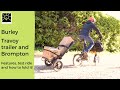 Burley Travoy folding trailer with a Brompton folding bike