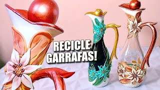 RECYCLE BOTTLES WITH THIS AMAZING COLD PORCELAIN IDEA.