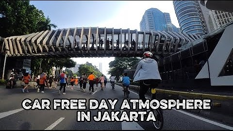 CAR FREE DAY ATMOSPHERE IN JAKARTA ‼️ Part 1 #jakarta #indonesia #carfreeday