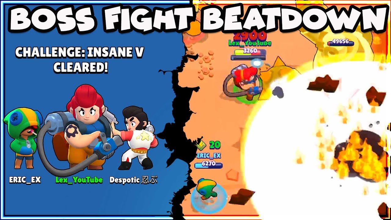 Insane Mode 5 Beaten Boss Fight In Brawl Stars Tips And Best Brawlers Youtube - boss fight brawl stars best character