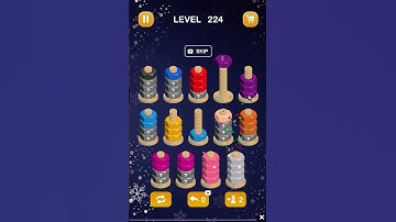 Nut Sort | Color Puzzle | Level 224 | Mobile Games