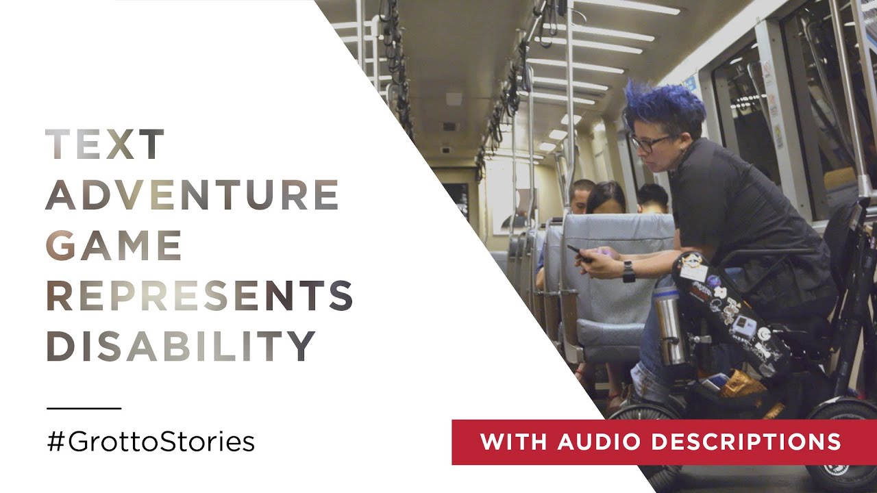 Text Adventure Game Represents Disability (with Audio Descriptions) - Mini Doc 