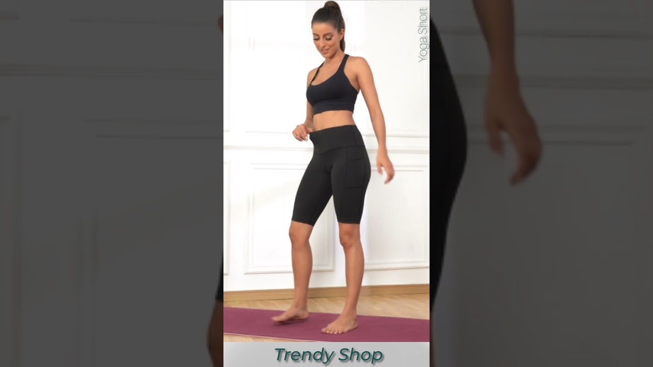 High Waisted Athletic Running Workout Gym Shorts | Trendy Shop  