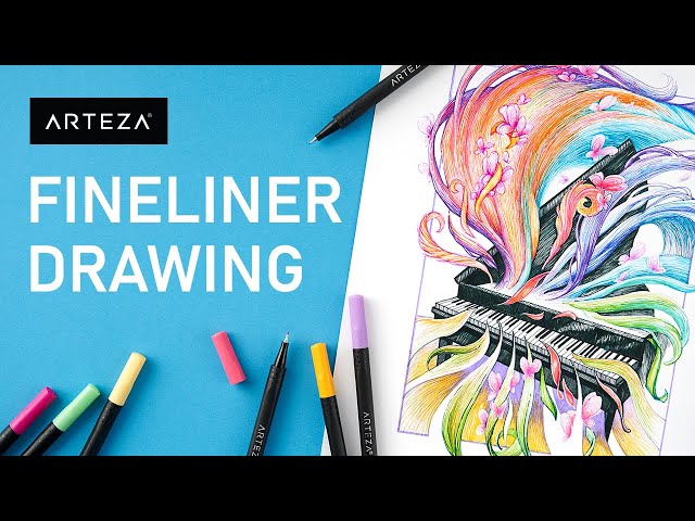 How To Use Fineliner Drawing Pens  Zieler Fineline Drawing How To Guide