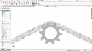 [3D CAD] 현업에서 사용하기 유용한 SOLIDWORKS 기능  체인부품패턴(Chain Component Pattern)