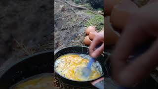 Cooking Breakfast On The Campfire