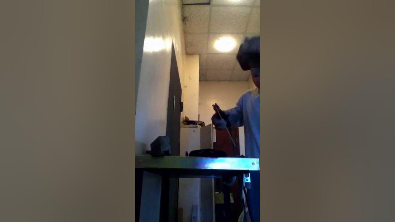 Stick welding with ESAB mini arc 161 lts YouTube