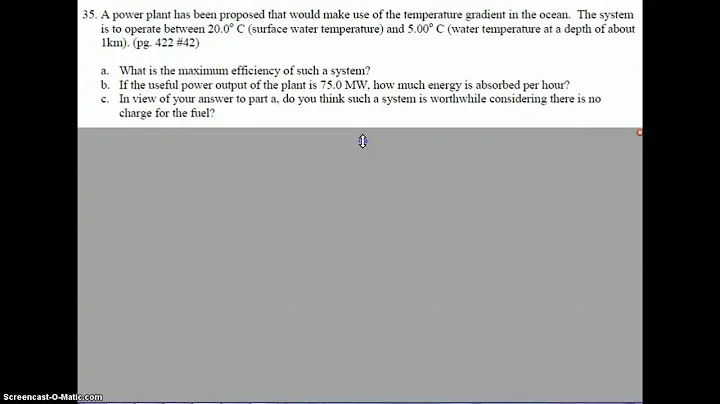 Thermodynamics Problem Set #33-35