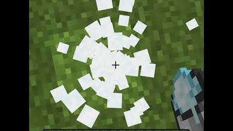 New powder snow bucket MLG in Minecraft pe