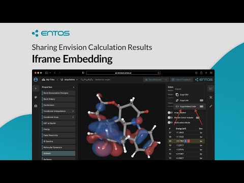 Sharing Envision Calculation Results | Iframe Embedding