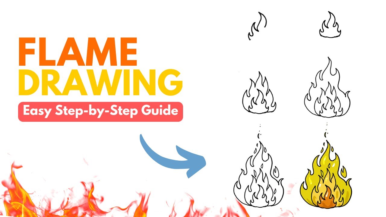 How to Draw Flames – A Step-by-Step Guide 🔥 - YouTube