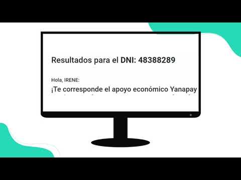 Conoce si eres beneficiario o beneficiaria del Yanapay Perú