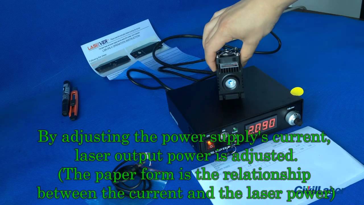 473nm DPSS Laser  [Output power adjustable]  VS [Fixed power] -- CivilLaser